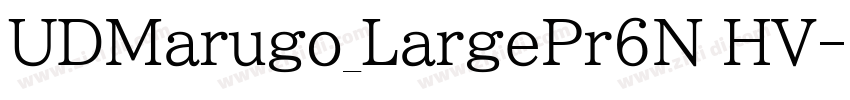 UDMarugo_LargePr6N HV字体转换